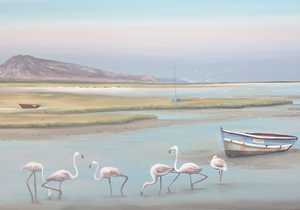 Churchhaven Flamingo Commissioned Artwork