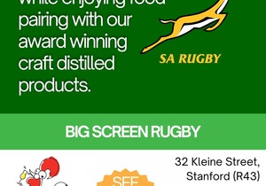 Big Screen Rugby at Jolly Rooster Distillery
