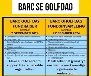 7 December 2024: BARC's Golf Day!