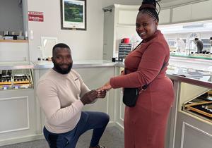 A Special Moment at Tanzanites and Diamonds of Hermanus!