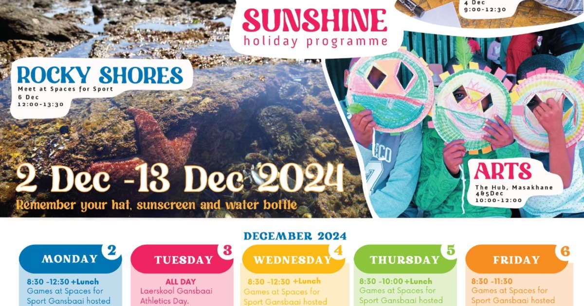 Sunshine Holiday Programme for Gansbaai Kids - Grootbos Foundation ...