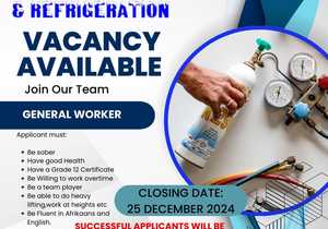 General Worker Vacancy in Gansbaai