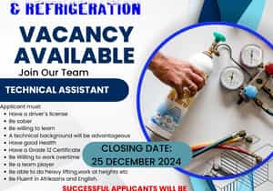 Technical Assistant Vacancy in Gansbaai