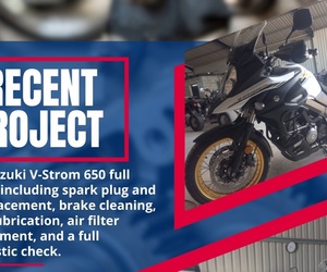 Recent Project Spotlight: 2021 Suzuki V-Strom 650 Service