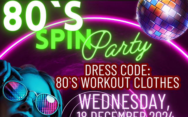 80`s Spin party - upcoming event