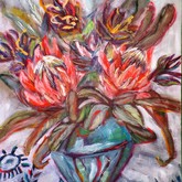 Protea Still Life - Gallery Art by Annalene - Xplorio™ Gansbaai