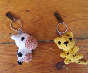 Beasties Crochet Keyrings
