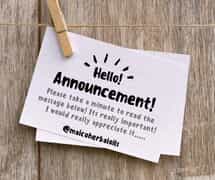 Price Increase Announcement