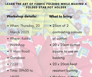 20 March 2025: Fabric Folding Workshop