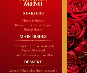 14-16 February 2025: Valentine's Menu