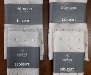 100% Linen Table Runners and Napkins