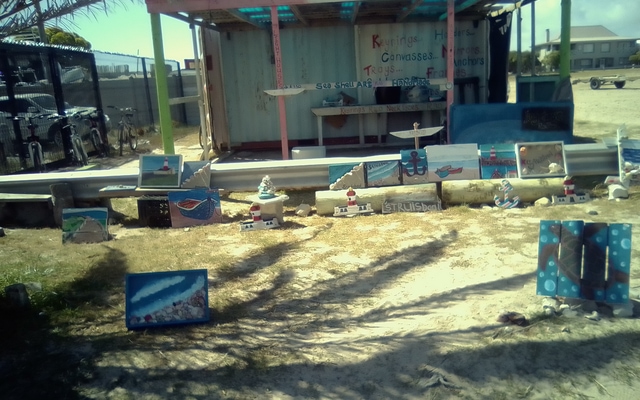 Container shop at the struisbaai habour