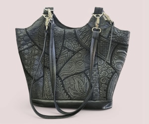 Embroidered Vinyl Handbag Workshop