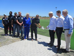 Official launch of a brand-new resurfaced sports pitch in Gansbaai