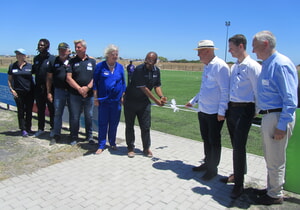 Official launch of a brand-new resurfaced sports pitch in Gansbaai
