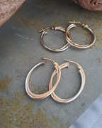 9ct Gold Hoop Earrings