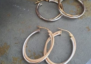 9ct Gold Hoop Earrings