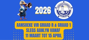 Aansoeke vir Graad R en Graad 1 - 2026