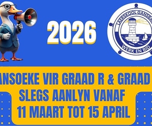 Aansoeke vir Graad R en Graad 1 - 2026