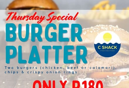 Thursday Special: Two Burgers for R180