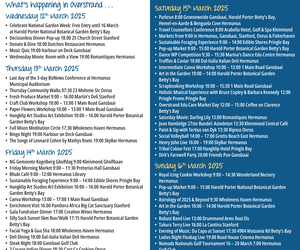 Whale Coast Weekend Events: 12-16 March 2025