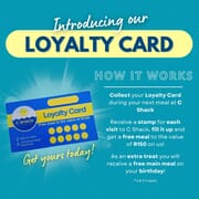 C Shack Loyalty Card - Earn Free Meals!