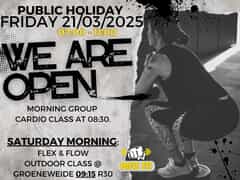 Boss Fit Public Holiday and Saturday Class Update!