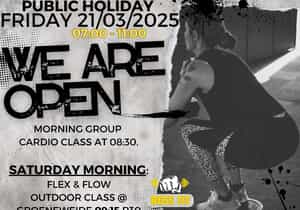 Boss Fit Public Holiday and Saturday Class Update!