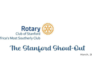 March 2025 Newsletter: Stanford Rotary Shout-Out