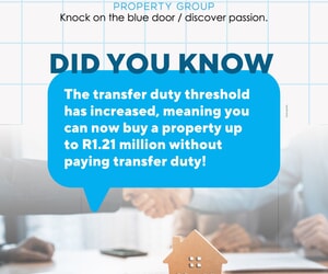 Transfer Duty Threshold Increased!
