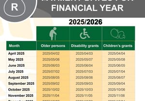 Sassa Payment Dates for Financial Year 2025/2026