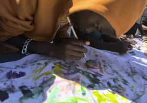 Painting, Playing and Ocean Connection