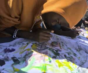 Painting, Playing and Ocean Connection