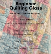 18 June 2025: Beginner Quilting Class