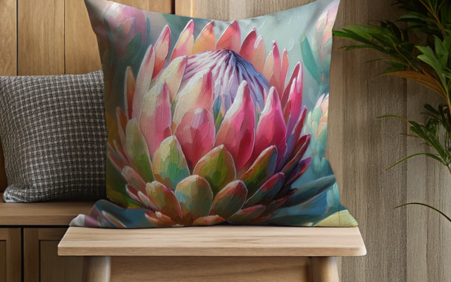 Protea cushion cover