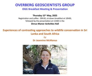 Wildlife Conservation Talk - Overberg, 15 May 2025