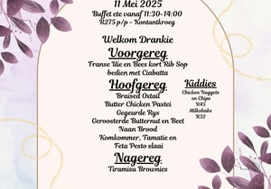 11 May 2025: Mother’s Day Buffet