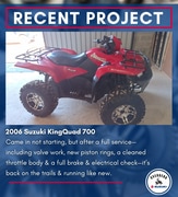 2006 Suzuki KingQuad 700 Service at Overberg Suzuki