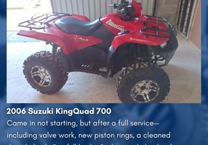 2006 Suzuki KingQuad 700 Service at Overberg Suzuki