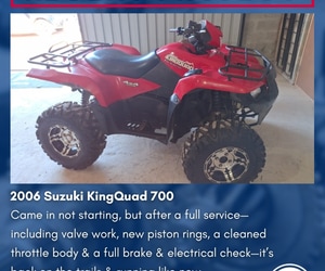 2006 Suzuki KingQuad 700 Service at Overberg Suzuki
