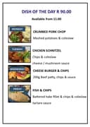 Special Weekday Lunches at Blue Goose