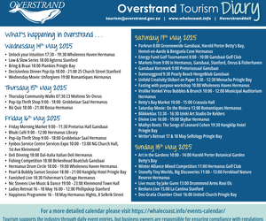 Whale Coast Weekend Events: 14 - 18 May 2025