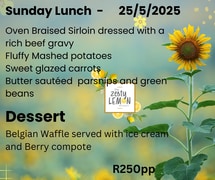 25 May 2025: Sunday Lunch at The Zesty Lemon