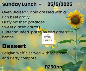 25 May 2025: Sunday Lunch at The Zesty Lemon