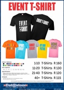 Need T-Shirts for Your Next Event?