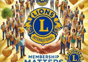 Gansbaai Lionsklub se 31ste Lionpresident ingehuldig