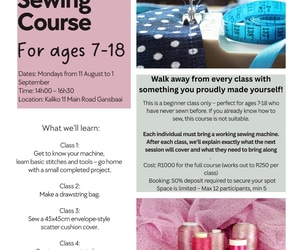 Beginner Sewing Classes for Kids and Teens