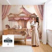 The Dreamiest Baby Girl Rooms Start with the Right Wallpaper