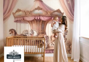 The Dreamiest Baby Girl Rooms Start with the Right Wallpaper