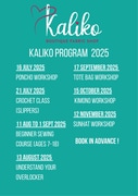 Sewing Workshops at Kaliko - 2025 Programme